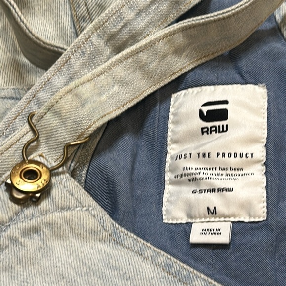 G-STAR RAW Arc Boyfriend Short Denim Distressed Shorts Overalls Women Size M - Picture 11 of 16